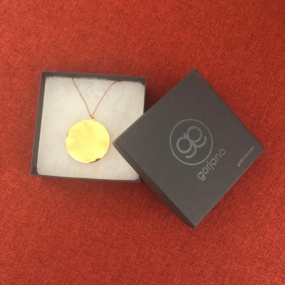 Gorjana large coin necklace
